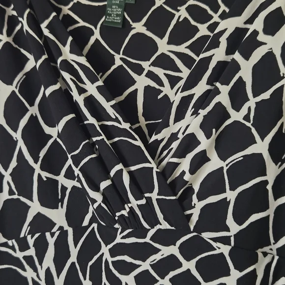 Lauren Ralph Lauren Black and White Patterned Maxi Skirt - Picture 10 of 14